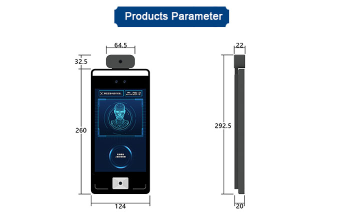 F6 Face Temperature Measurement and Green Code Recognition Machine